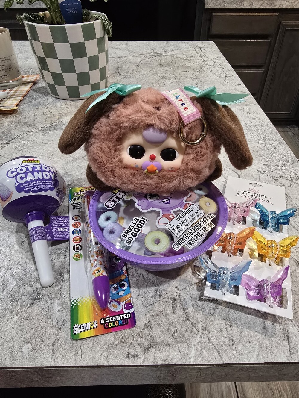 Baby Three Pencil Pouch With Goodies